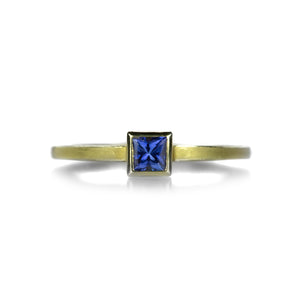 Barbara Heinrich Square Blue Sapphire Stacking Ring | Quadrum Gallery