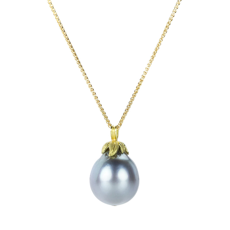 Barbara Heinrich Silver Gray South Sea Pearl Pendant Necklace | Quadrum Gallery