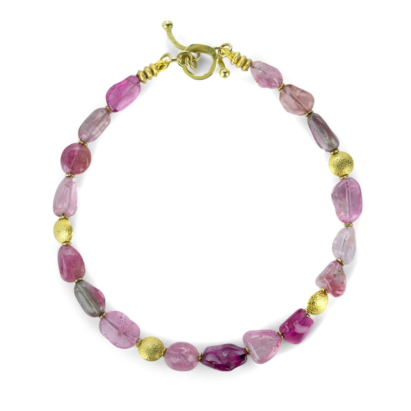 Barbara Heinrich Smooth Pink Tourmaline Bead Bracelet | Quadrum Gallery