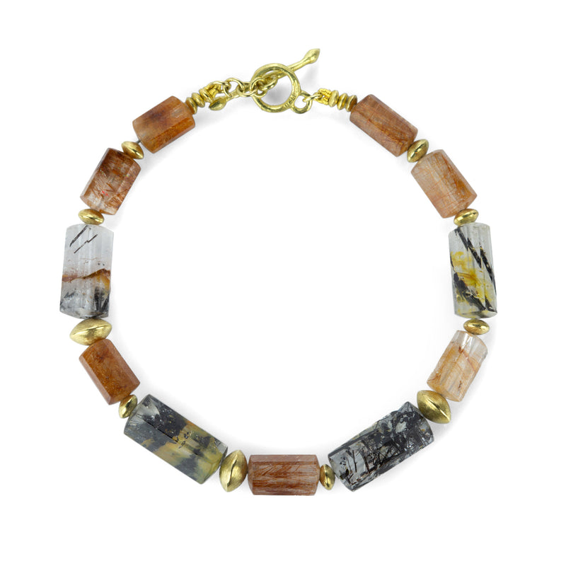 Barbara Heinrich Rutilated and Tourmalated Quartz Bracelet | Quadrum Gallery