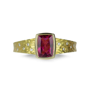 Barbara Heinrich Carved Glacier Ring with Pink Tourmaline | Quadrum Gallery