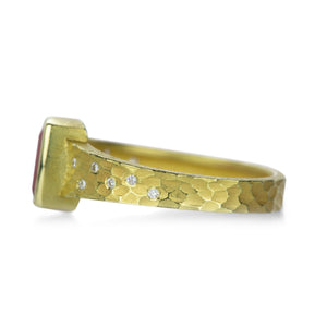 Barbara Heinrich Carved Glacier Ring with Pink Tourmaline | Quadrum Gallery