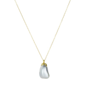 Barbara Heinrich Gray South Sea Pearl Drop Pendant Necklace | Quadrum Gallery