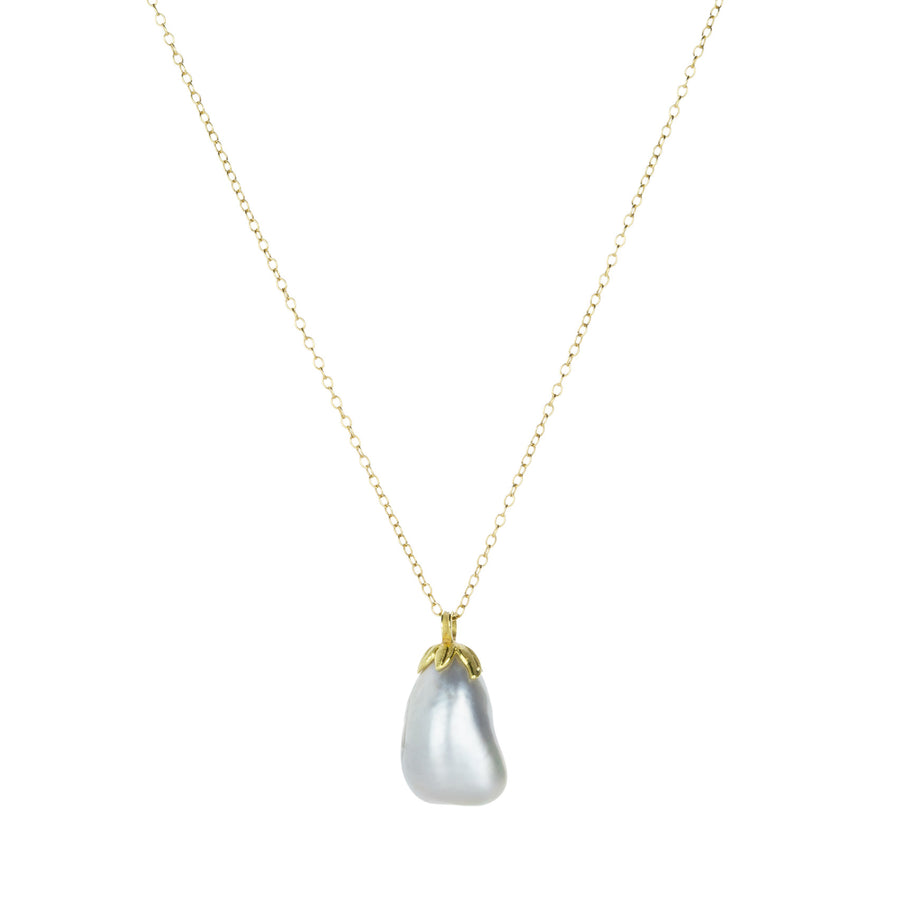 Barbara Heinrich Gray South Sea Pearl Drop Pendant Necklace | Quadrum Gallery