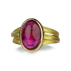 Barbara Heinrich Red Tourmaline Three Ribbon Ring | Quadrum Gallery