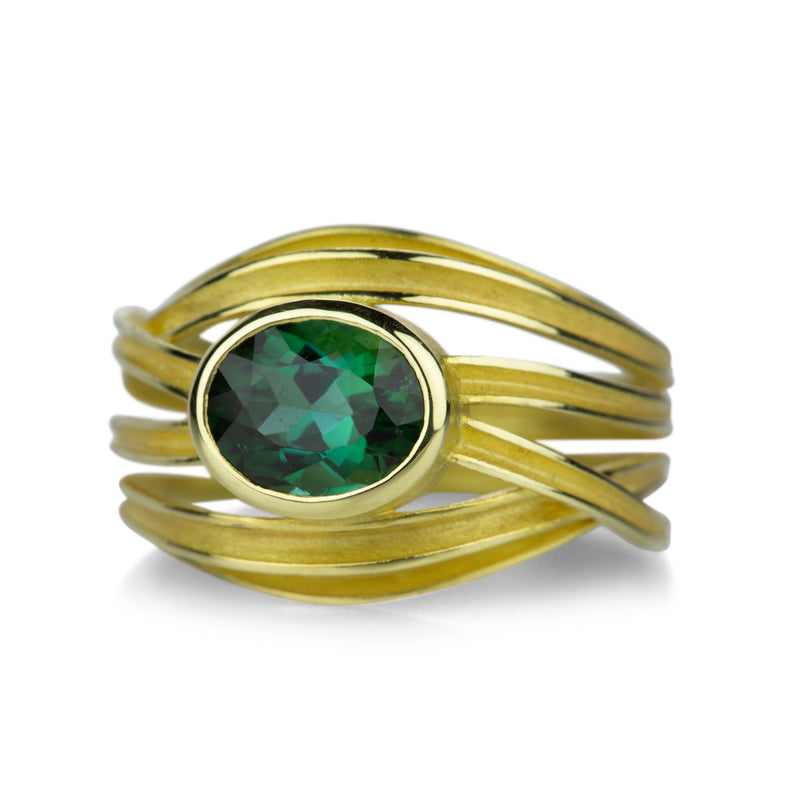 Barbara Heinrich Faceted Green Tourmaline Wrap Ring | Quadrum Gallery