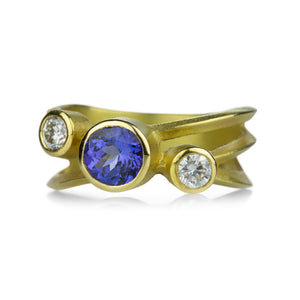 Barbara Heinrich Diamond and Tanzanite Wrap Ring | Quadrum Gallery