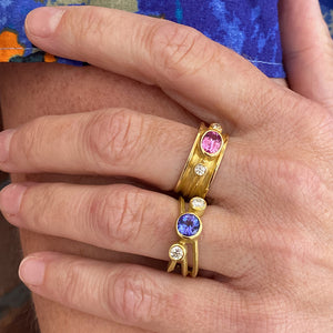 Barbara Heinrich Diamond and Tanzanite Wrap Ring | Quadrum Gallery