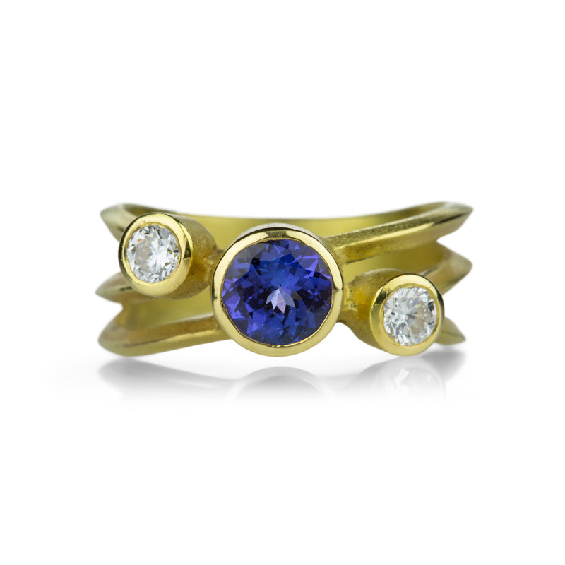 Barbara Heinrich Diamond and Tanzanite Wrap Ring | Quadrum Gallery