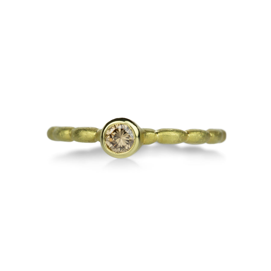 Barbara Heinrich Round Brown Diamond Ring with Pillow Shank | Quadrum Gallery