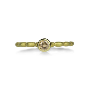 Barbara Heinrich Round Brown Diamond Ring with Pillow Shank | Quadrum Gallery
