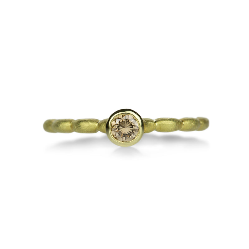 Barbara Heinrich Round Brown Diamond Ring with Pillow Shank | Quadrum Gallery