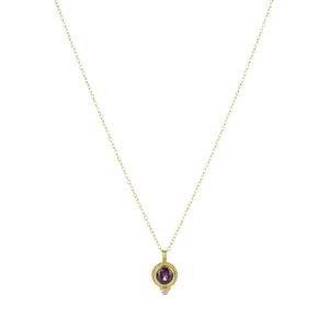 Barbara Heinrich 18k Purple Garnet Pendant Necklace | Quadrum Gallery