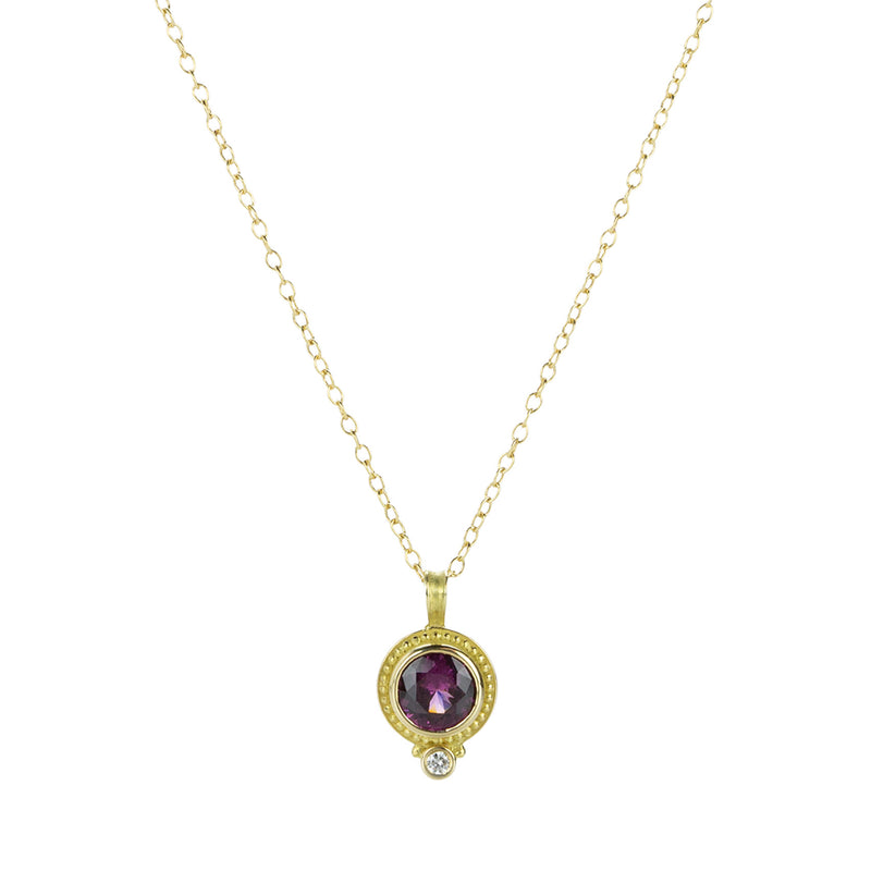 Barbara Heinrich 18k Purple Garnet Pendant Necklace | Quadrum Gallery