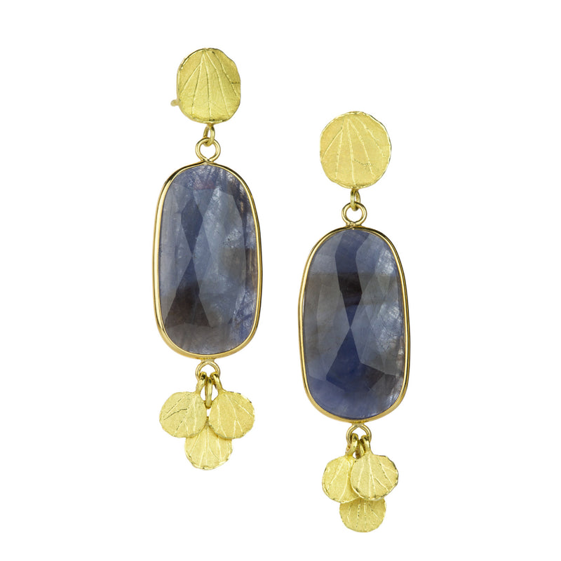 Barbara Heinrich Blue Sapphire Petal Drop Earrings | Quadrum Gallery