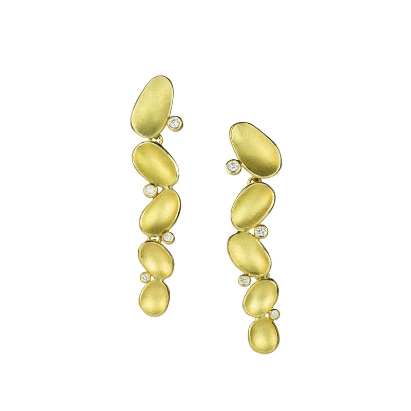 Barbara Heinrich 18k Cascading Shell Drop Earrings | Quadrum Gallery