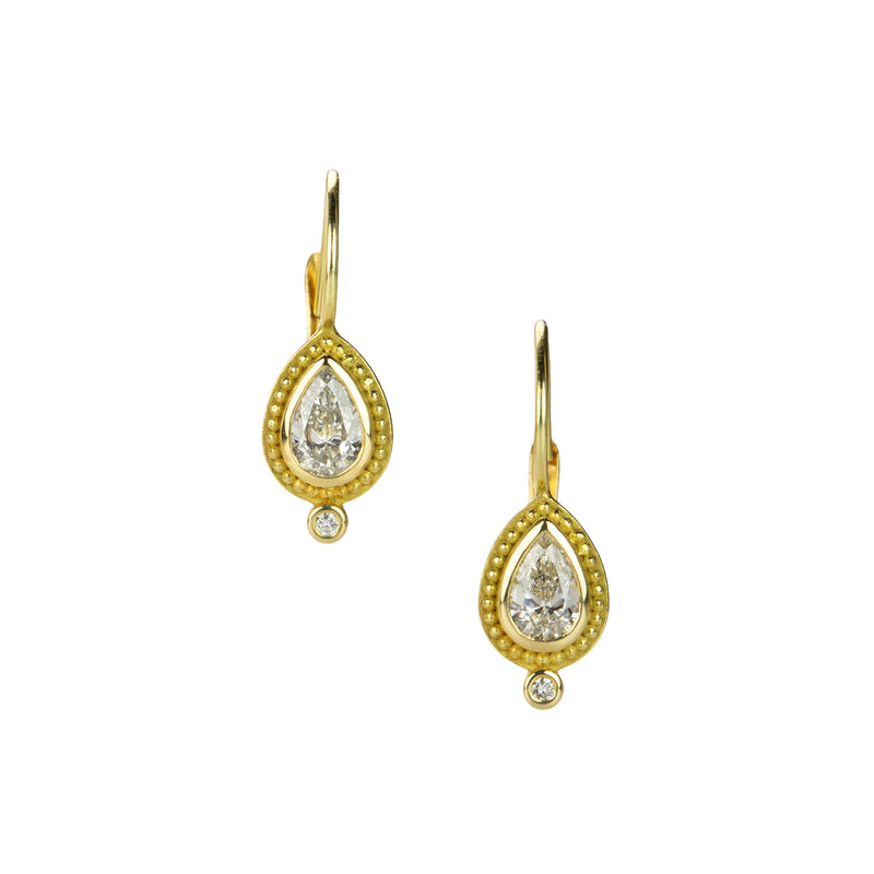 Barbara Heinrich 18k Pear Shaped Diamond Drop Earrings | Quadrum Gallery