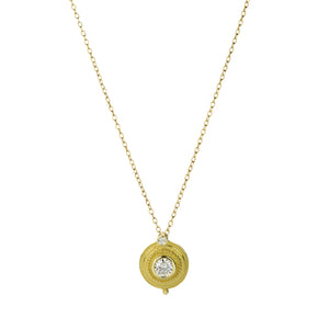 Barbara Heinrich Round Granulated Diamond Pendant Necklace | Quadrum Gallery