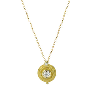 Barbara Heinrich Round Granulated Diamond Pendant Necklace | Quadrum Gallery