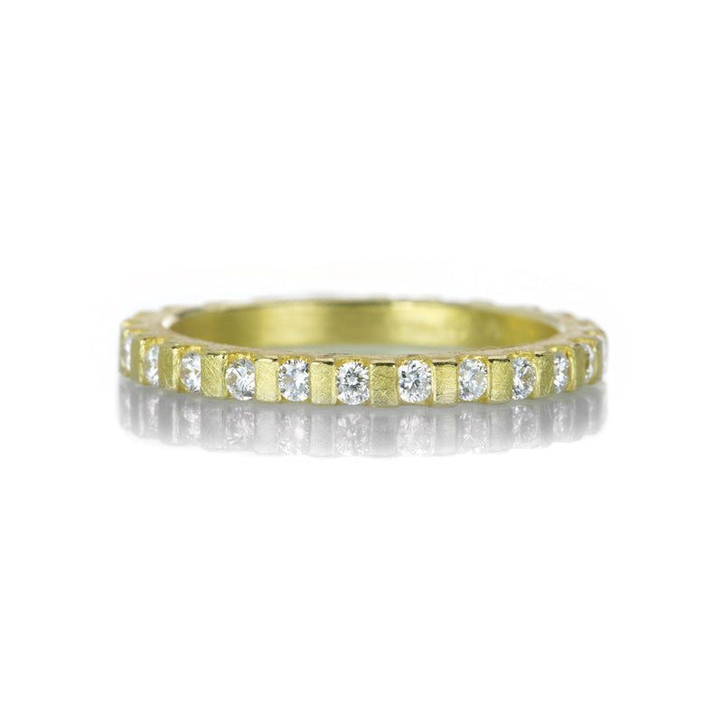 Barbara Heinrich 18k Yellow Gold Diamond Gear Band | Quadrum Gallery