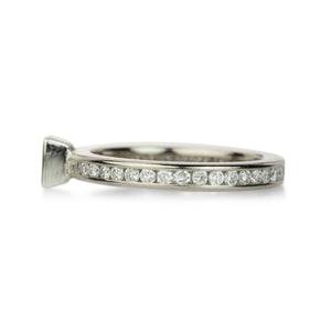 Barbara Heinrich Platinum Princess Cut Diamond Ring  | Quadrum Gallery