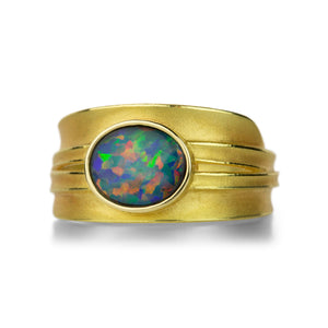 Barbara Heinrich Lightning Ridge Opal Blade of Grass Ring | Quadrum Gallery