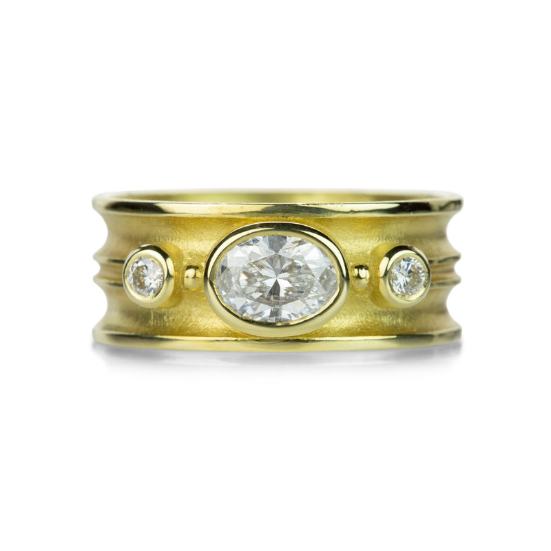 Barbara Heinrich Three Stone Oval Diamond Ring  | Quadrum Gallery