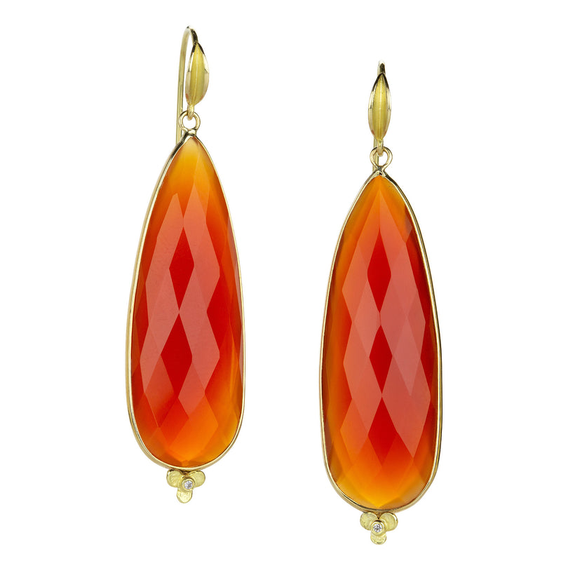 Barbara Heinrich 18k Carnelian Drop Earrings | Quadrum Gallery