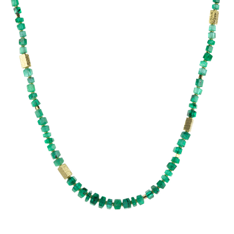 Barbara Heinrich Crystal Cut Emerald Bead Necklace | Quadrum Gallery