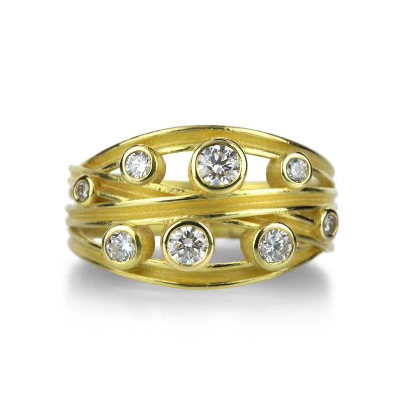 Barbara Heinrich Four Ribbon Diamond Ring | Quadrum Gallery