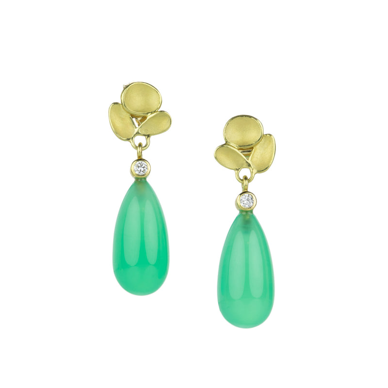 Barbara Heinrich Chrysoprase Triple Shell Earrings | Quadrum Gallery