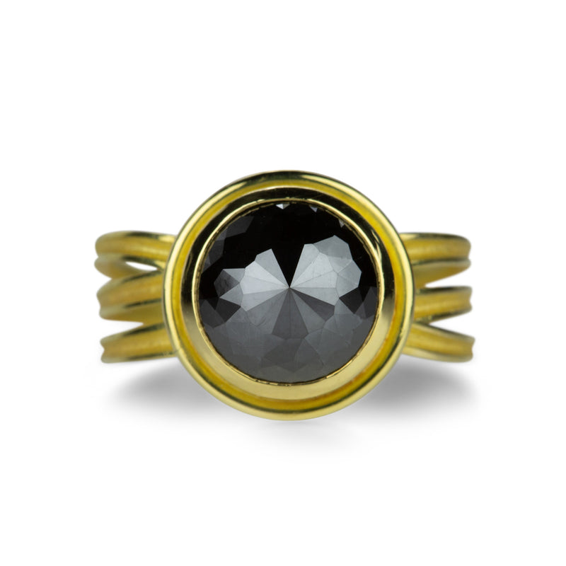 Barbara Heinrich 18k Rose Cut Black Diamond Ring | Quadrum Gallery