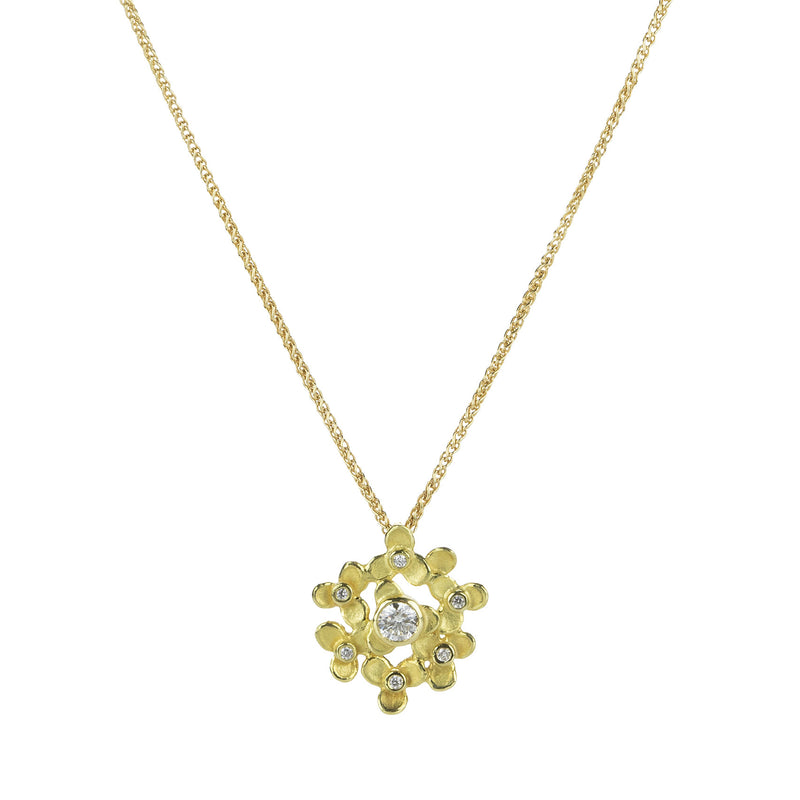 Barbara Heinrich 18k Trillium Cluster Pendant Necklace | Quadrum Gallery
