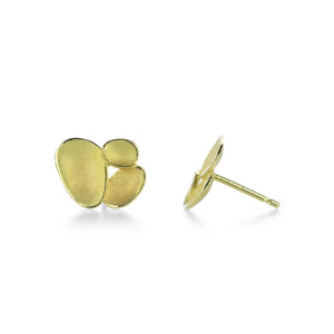 Barbara Heinrich 18 Triple Shell Cluster Stud Earrings | Quadrum Gallery