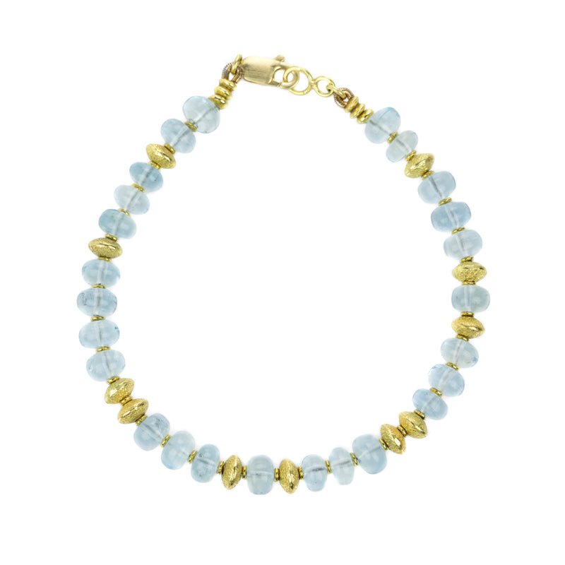 Barbara Heinrich Smooth Aquamarine Rondelle Beaded Bracelet | Quadrum Gallery