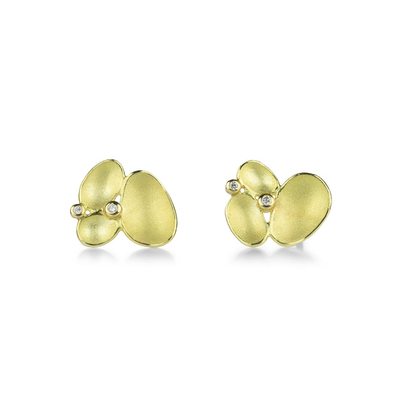 Barbara Heinrich 18k Triple Shell Cluster Studs | Quadrum Gallery