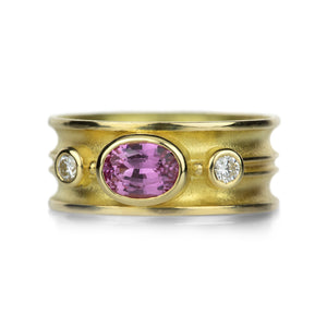 Barbara Heinrich Pink Sapphire Double Curve Band | Quadrum Gallery