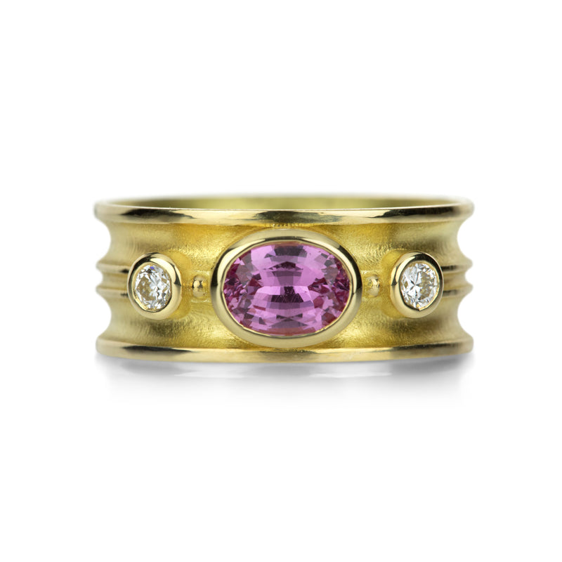 Barbara Heinrich Pink Sapphire Double Curve Band | Quadrum Gallery