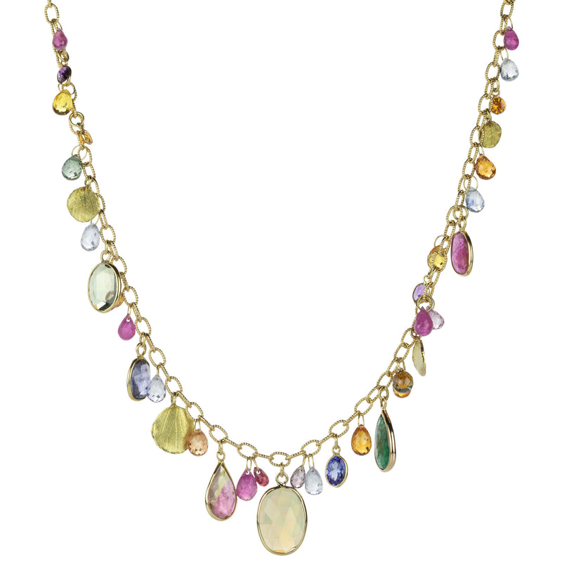 Barbara Heinrich Rainbow Sapphire Drop Necklace | Quadrum Gallery