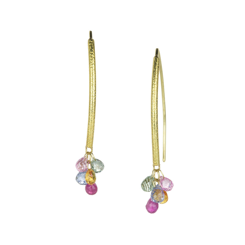 Barbara Heinrich Navette Earrings with Sapphire Drops | Quadrum Gallery