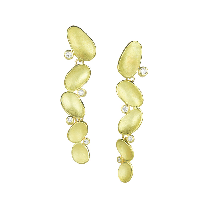 Barbara Heinrich 18k Cascading Shell Earrings | Quadrum Gallery