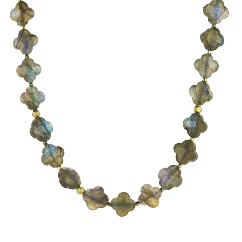 Barbara Heinrich Small Faceted Labradorite Clover Necklace | Quadrum Gallery