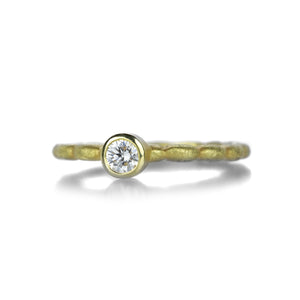 Barbara Heinrich 18k Round Diamond Stacking Ring | Quadrum Gallery