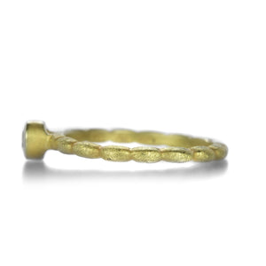 Barbara Heinrich 18k Round Diamond Stacking Ring | Quadrum Gallery