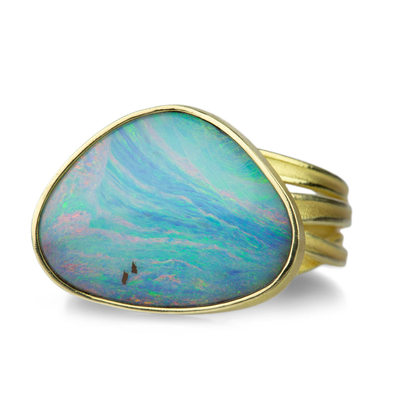 Barbara Heinrich Asymmetrical Australian Boulder Opal Ring | Quadrum Gallery