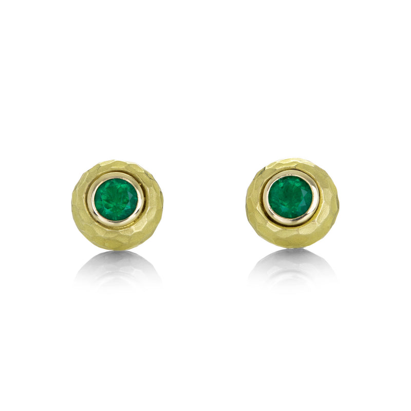 Barbara Heinrich Domed Glacier Emerald Studs | Quadrum Gallery