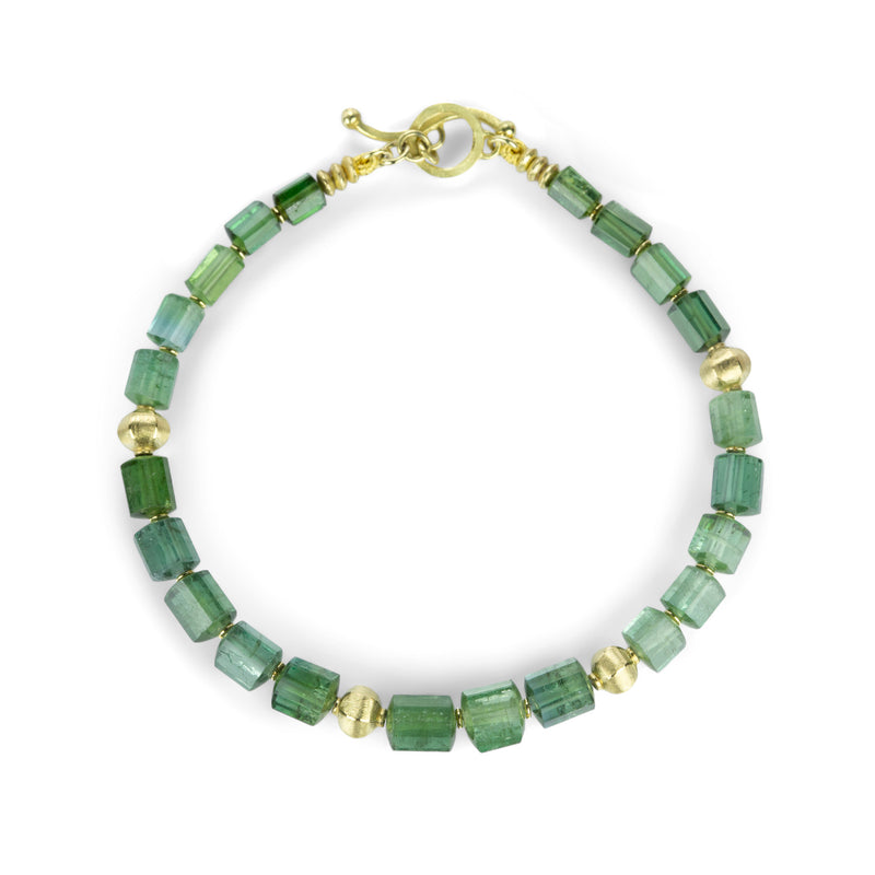 Barbara Heinrich Green Tourmaline Crystal Beaded Bracelet | Quadrum Gallery