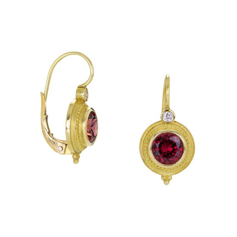Barbara Heinrich Granulated Umbalite Garnet Earrings | Quadrum Gallery