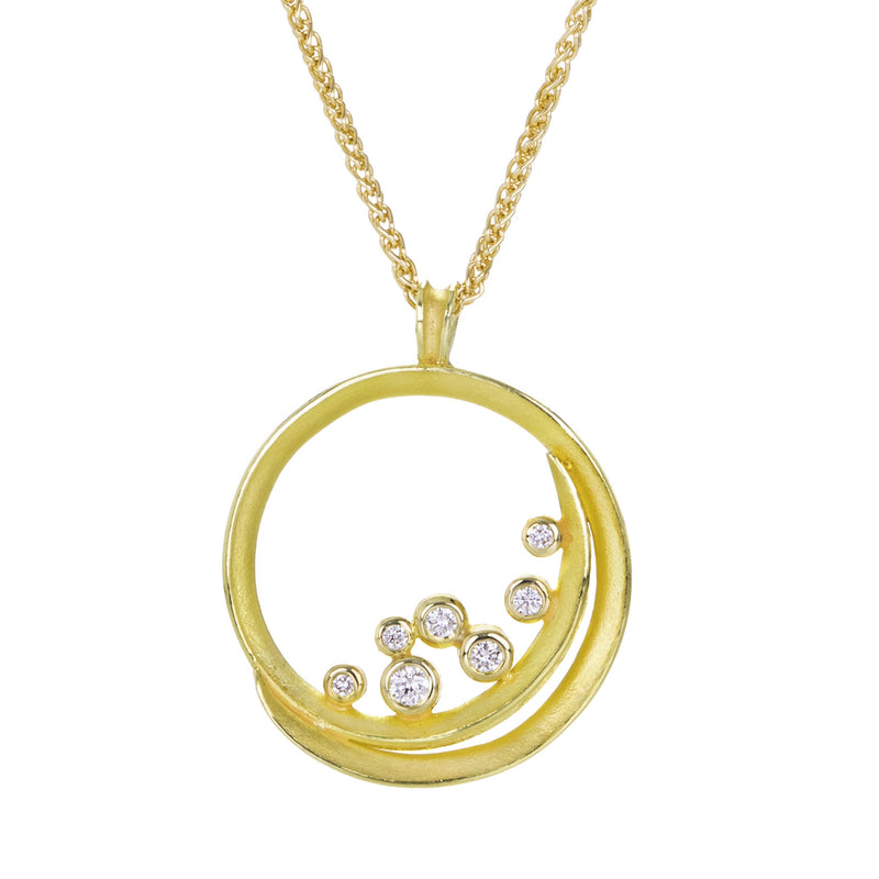 Barbara Heinrich 18k Diamond Swirl Pendant Necklace | Quadrum Gallery
