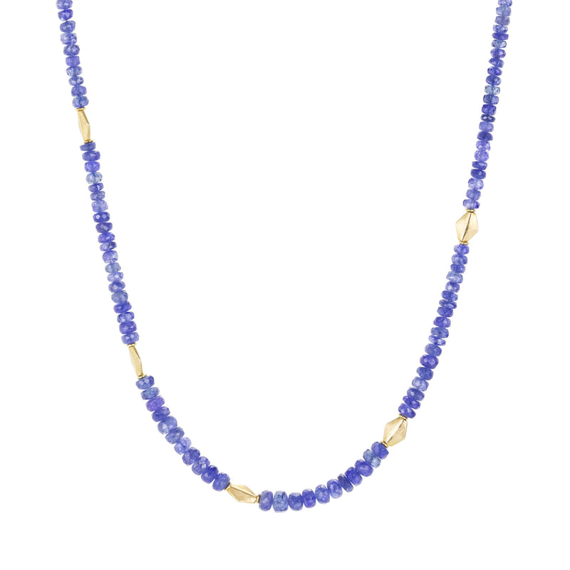 Barbara Heinrich Blue Sapphire and Gold Beaded Necklace | Quadrum Gallery